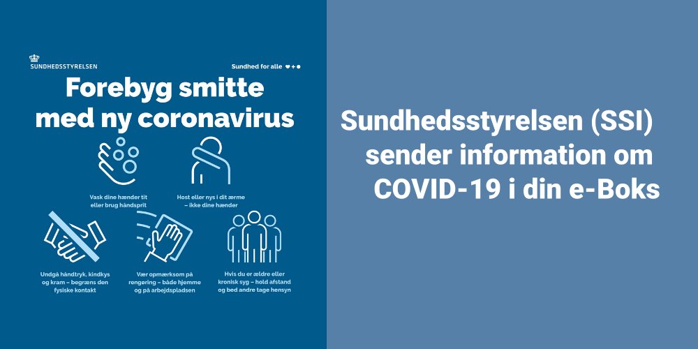 Syg i Haderslev | Sundhedsstyrelsen sender brev til din e-boks angående covid-19